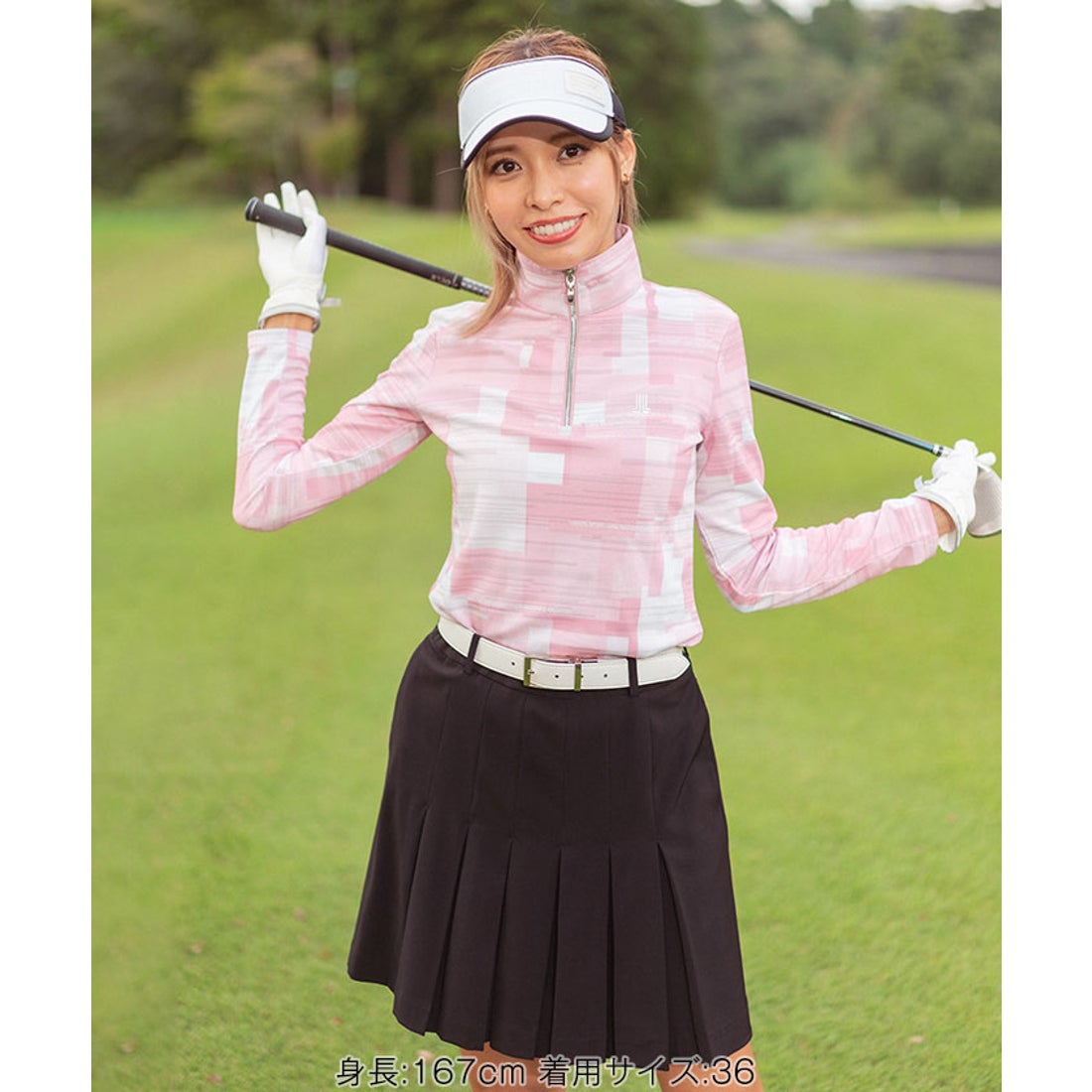 LANVIN SPORT フロントプリーツスカート(43cm丈)【アウトレット