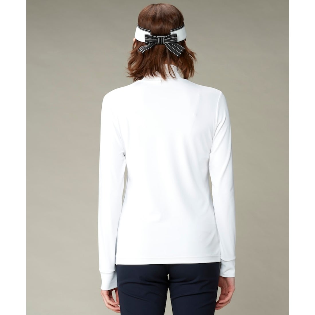 LANVIN SPORT モックネック長袖シャツ【ストレッチ/UV】 -デサント