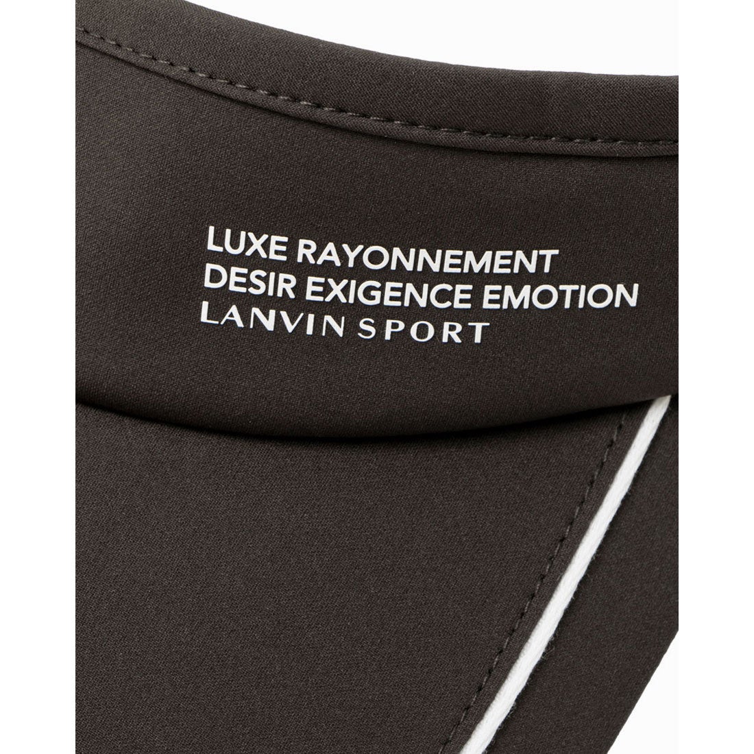 LANVIN SPORT Sサイズ配色ラインサンバイザー【部分UV】 -デサント