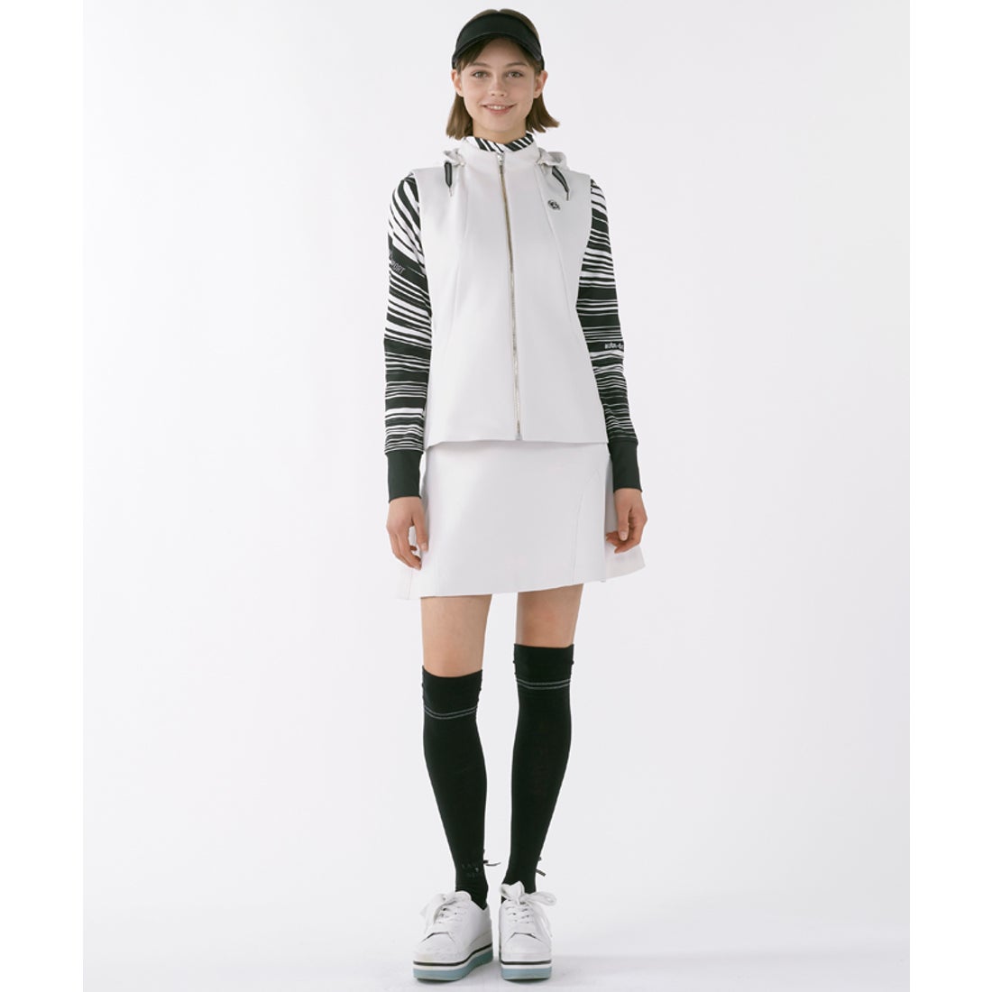 ランバン スポール LANVIN SPORT ダンボールニットAラインスカート【UV