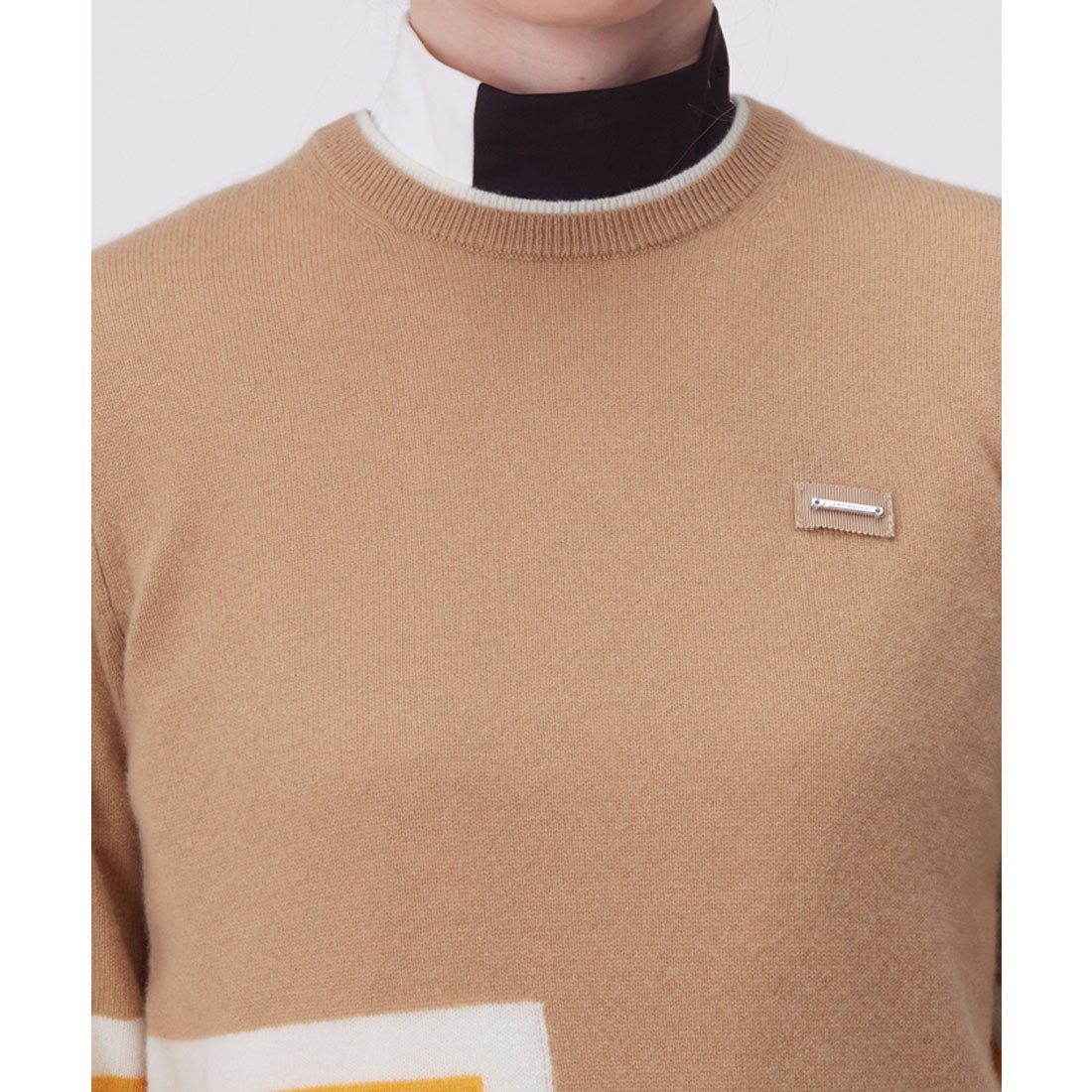 ランバン スポール LANVIN SPORT カシミヤインターシャクルーネック