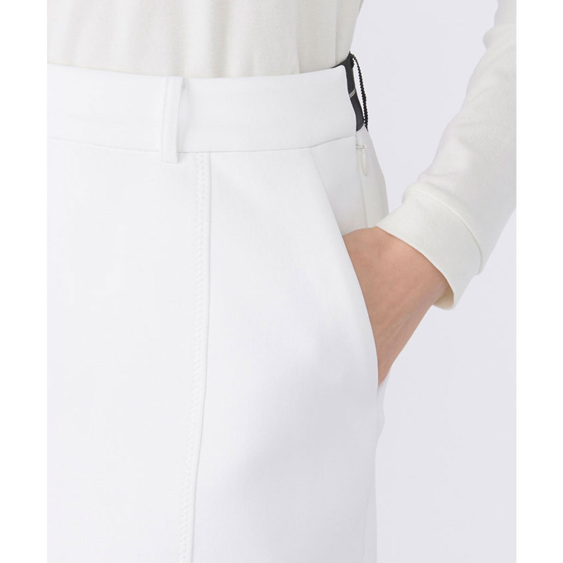 ランバン スポール LANVIN SPORT ダンボールニットAラインスカート