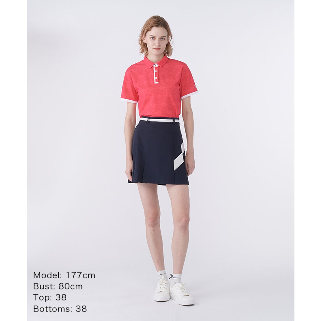 ランバン スポール LANVIN SPORT 総柄プリント半袖ポロシャツ