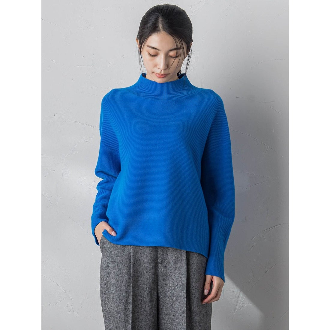 ラ エフ la.f… 【カタログ掲載】CHESSハイネックニットプルオーバー