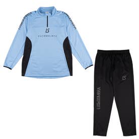 LUZeSOMBRA PURELYハーフジップジャージ上下セット(ブルーブラック