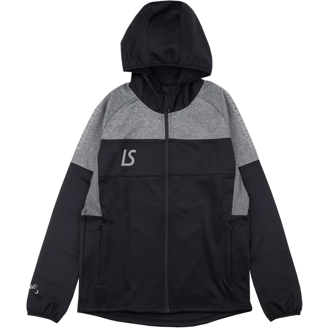 LUZeSOMBRA SINGLE FACE JERSEY HOODIE FULLZIP JKT(ブラック