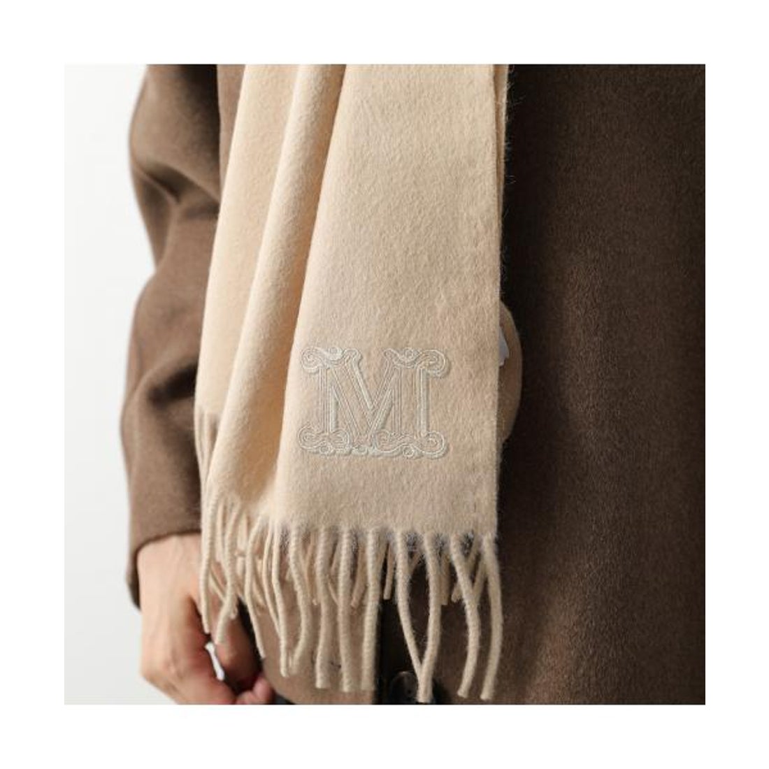 マックスマーラ Max Mara MAX MARA マフラー WKCLARA ロゴ刺繍