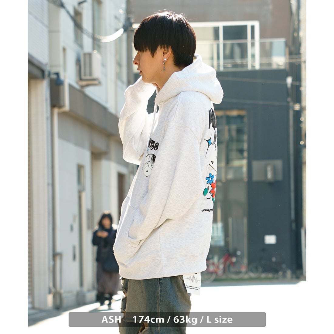 ワンフォークロージング 1111clothing ◇グラフィック 発砲プリント 裏