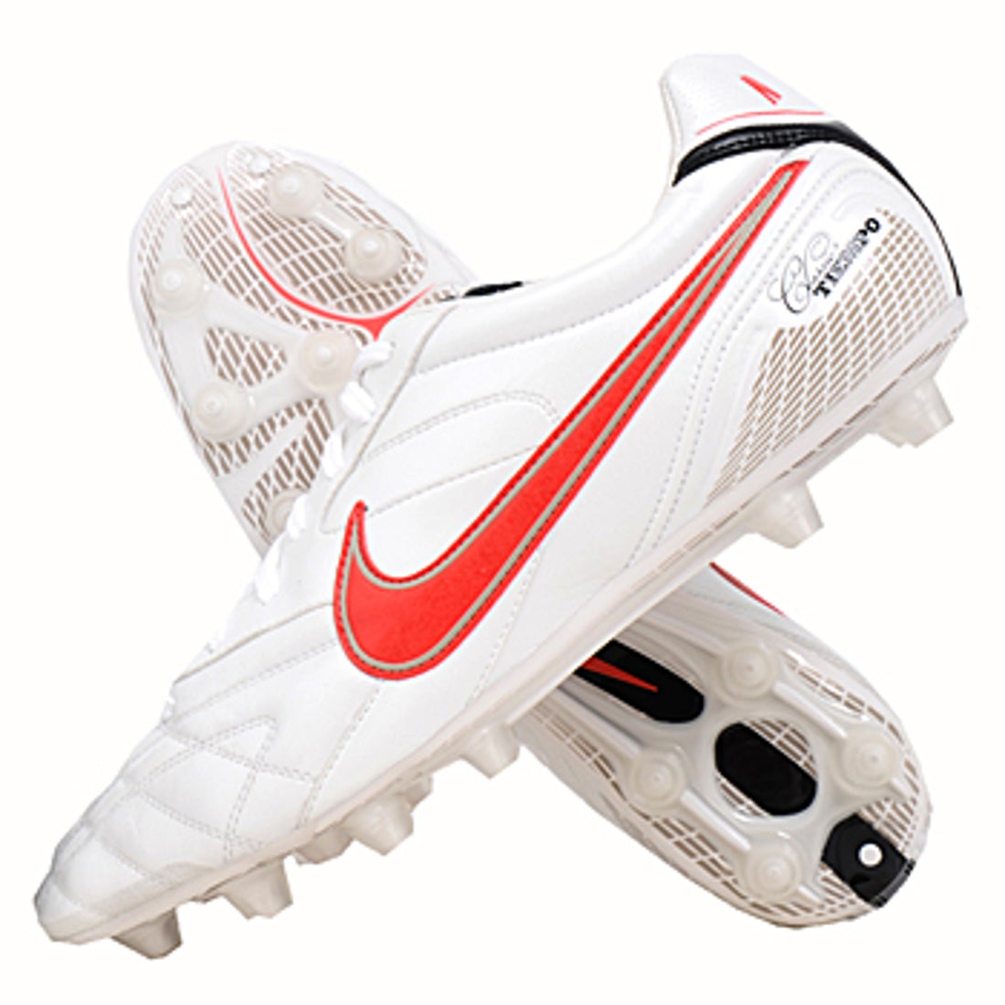 NIKE ナイキ ティエンポ クラシック HG-E AF(ホワイト×レッド) 366214