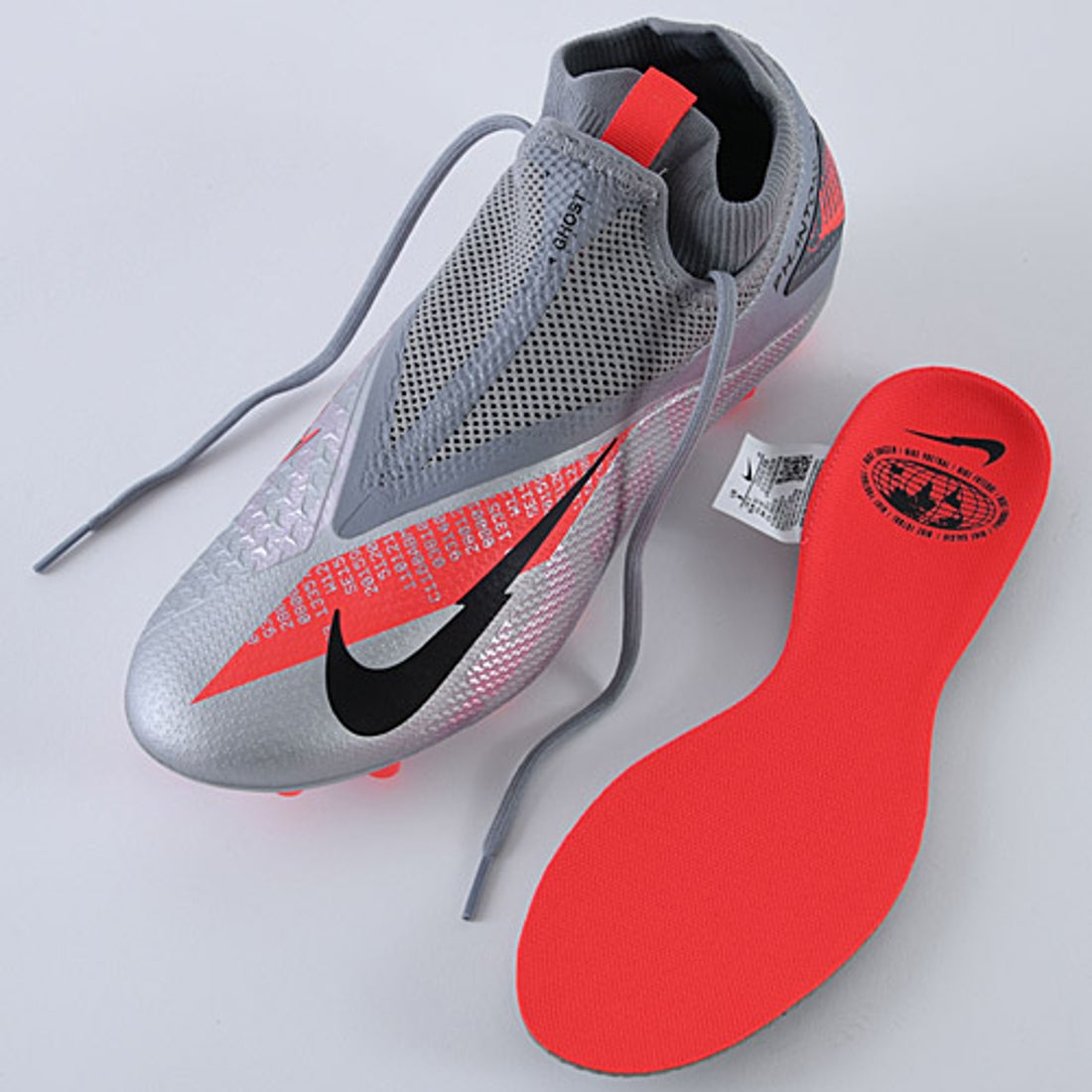 NIKE ナイキ ファントム ビジョン 2 PRO DF FG(グレー×レッド) CD4162