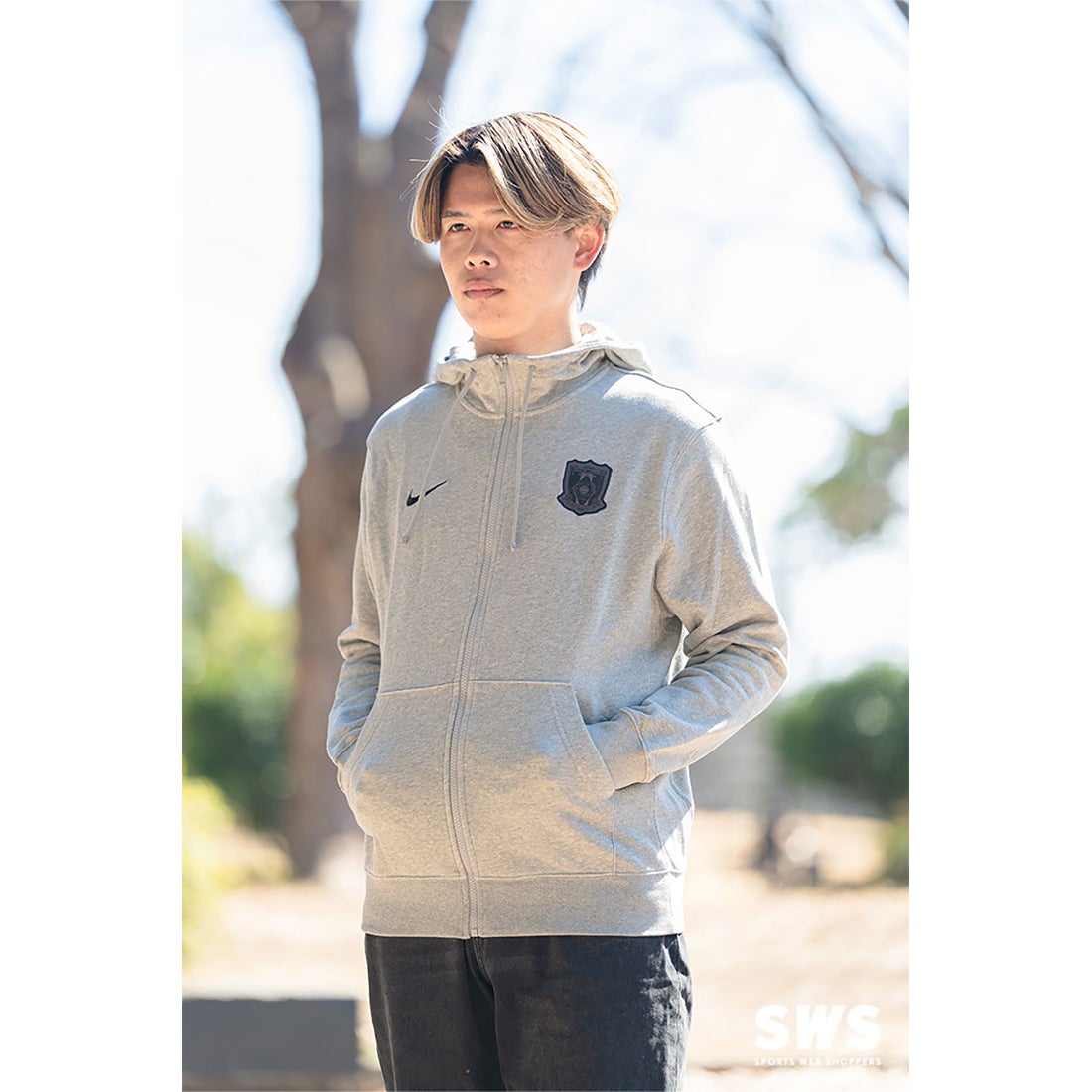 NIKE 浦和レッズ 2025 フルジップフーディー(グレー) HJ1409 63 代表