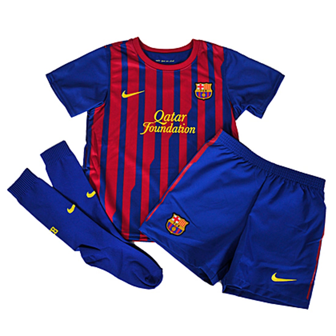 NIKE FCバルセロナ 11/12 ユニフォーム ホーム ミニキット 3点セット