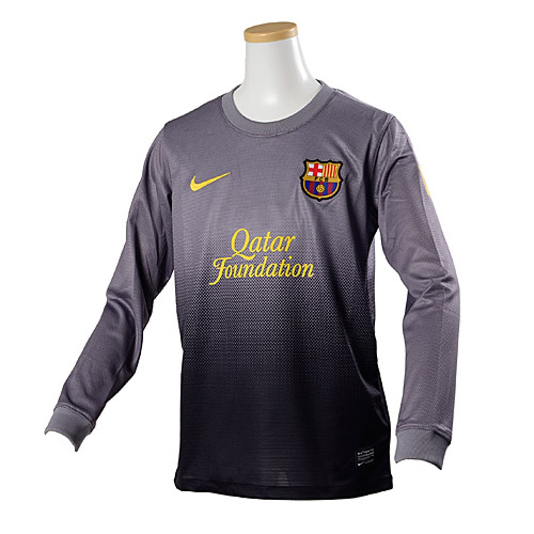 NIKE FCバルセロナ 12/13 GKユニフォーム ジュニア 長袖(グレー