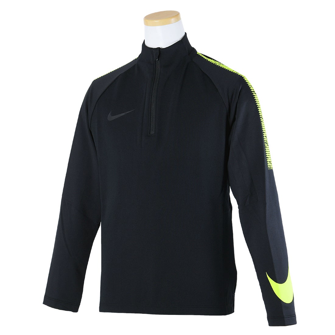 NIKE ナイキ SQUAD ドリル トップ 長袖 ジュニア(ブラック×蛍光