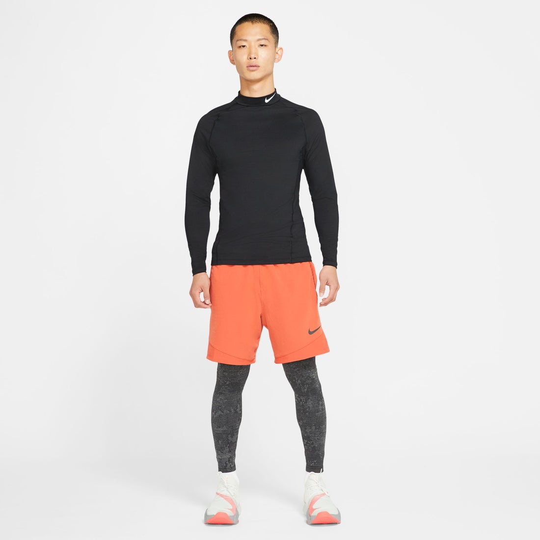 ナイキ NIKE PRO ウォーム モック トップ 長袖(ブラック) CU4971 010