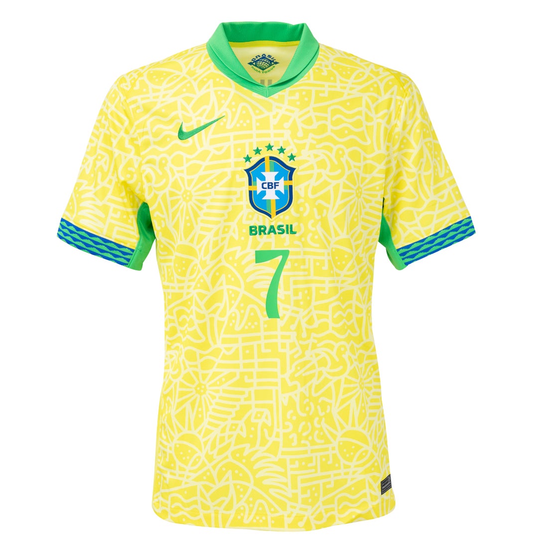 NIKE ブラジル代表 2024 ユニフォーム ホーム 半袖 レプリカ #7