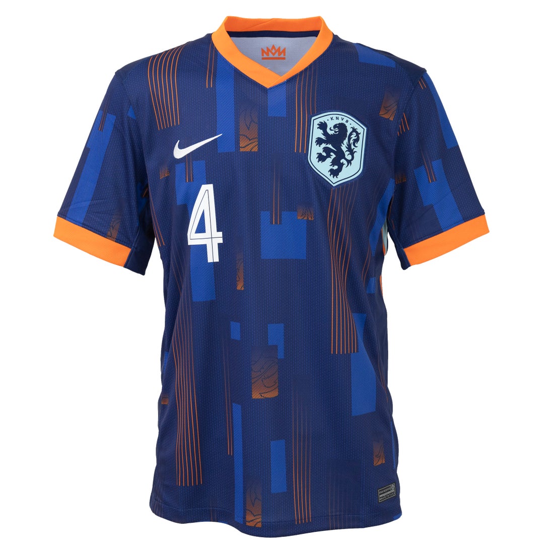 NIKE オランダ代表 2024 ユニフォーム アウェイ 半袖 レプリカ #4
