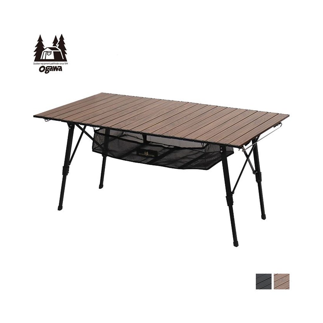 Ogawa ogawa オガワ テーブル ロールテーブル 折りたたみ 昇降式 高さ