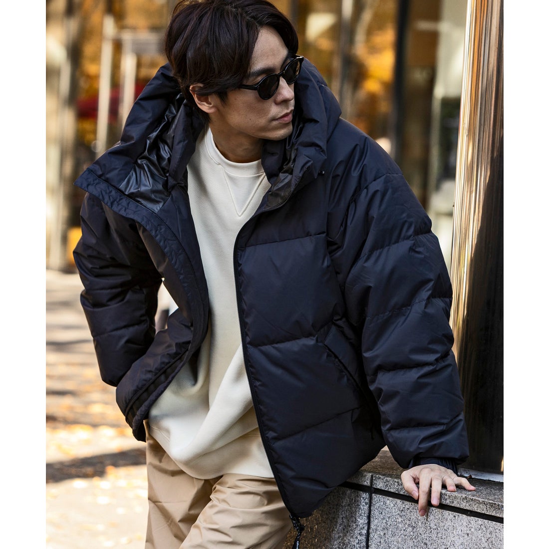 プラスフェニックス +phenix QUILTING DOWN JACKET キルティング