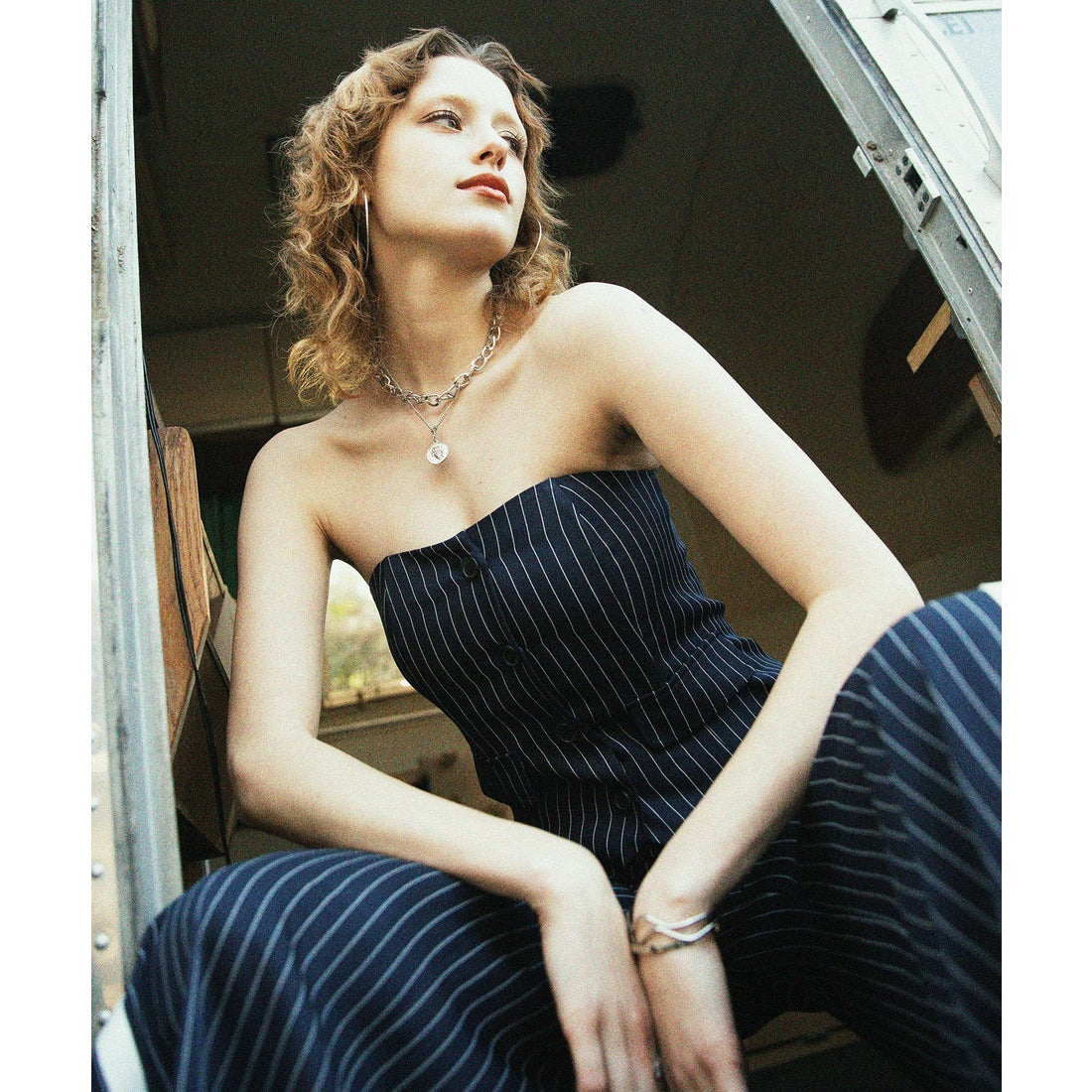 スパイラルガール SPIRALGIRL サイドカッティンクストライプ