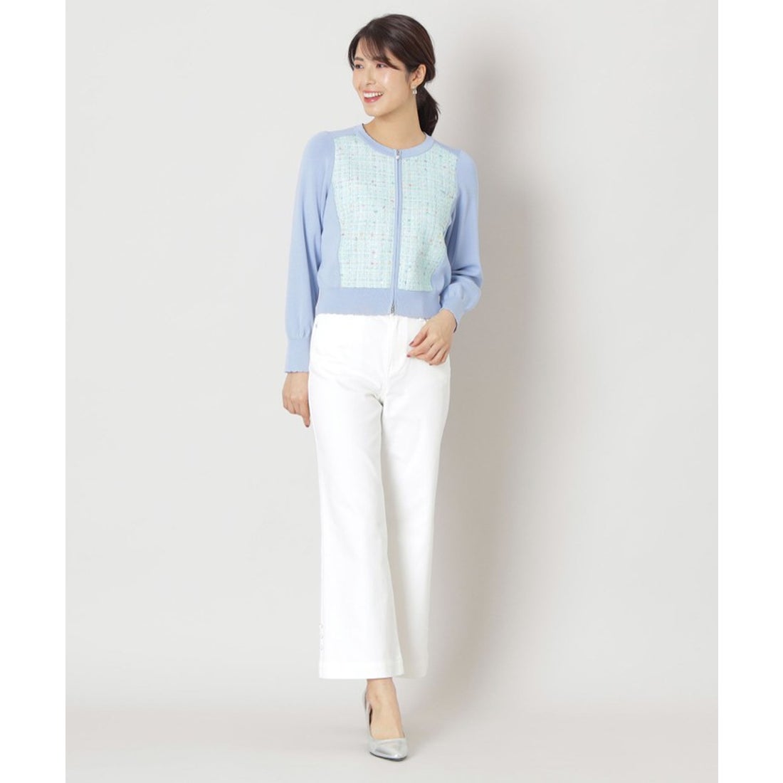 トゥー ビー シック TO BE CHIC カラーワイドシルエット デニムパンツ