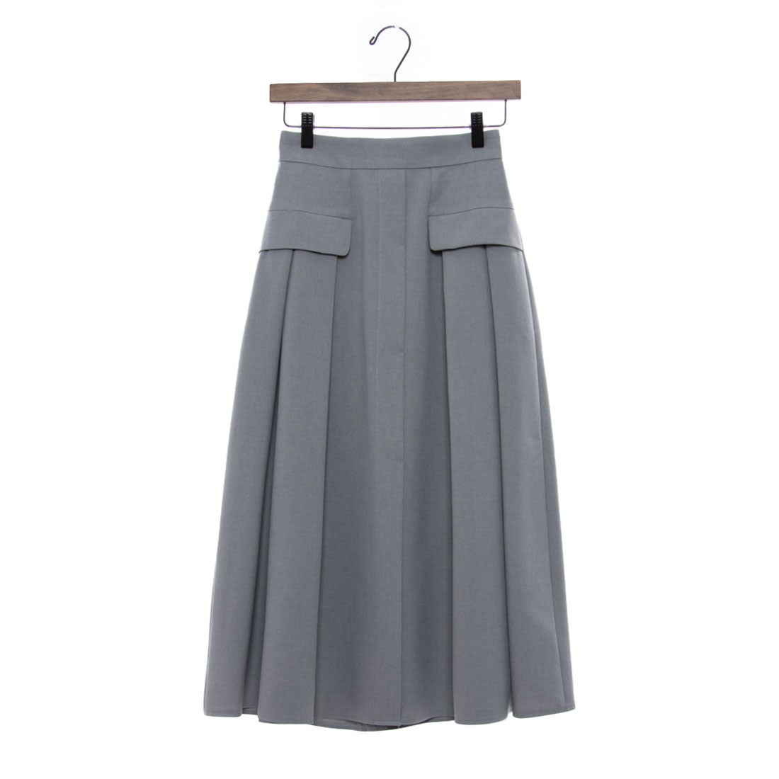 トーナル TONAL フラップデザインタックフレアスカート （グレー