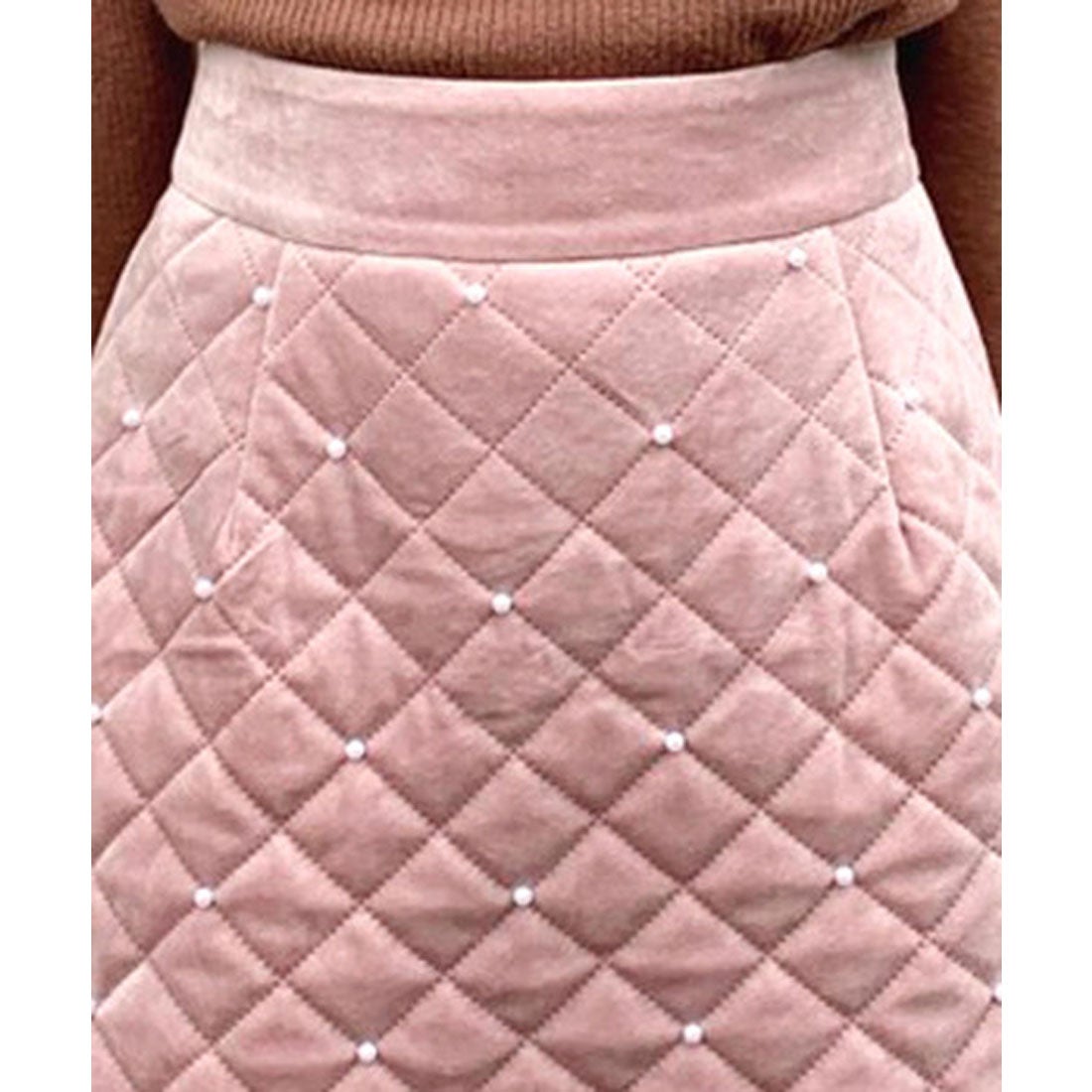 ティティーアンドコー TITTY&CO. キルティングミニスカート （ピンク