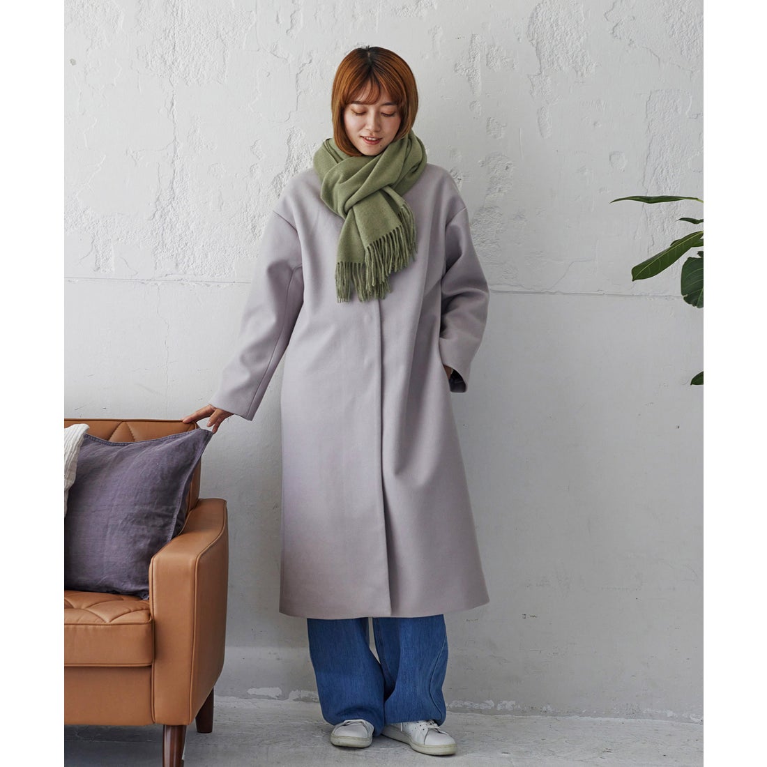 ヴィータフェリーチェ VitaFelice ストール 無地 大判ストール(200cm