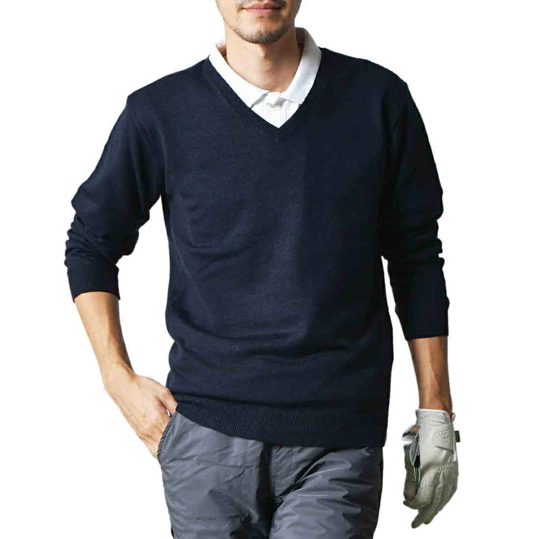 トップイズム TopIsm ゴルフウェア メンズ ニットセーター 滑らか