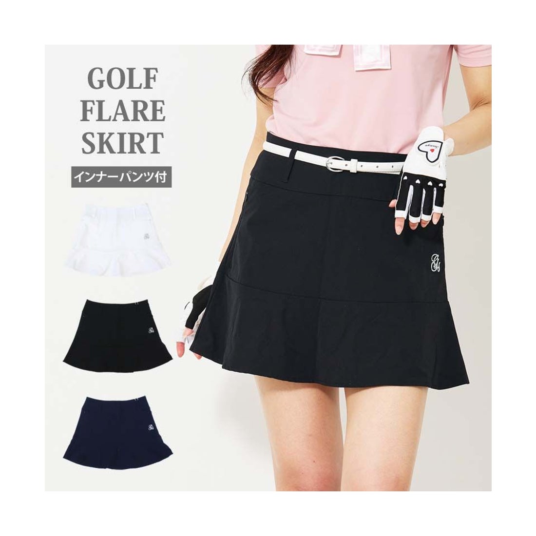 新品】ANEW GOLF アニューゴルフ スカート インナーパンツ 紫 M トップ