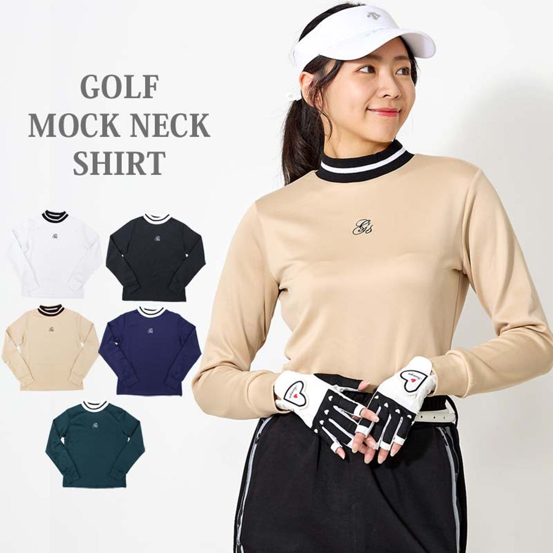 トップイズム TopIsm ゴルフウェア レディース モックネック gs GOLF