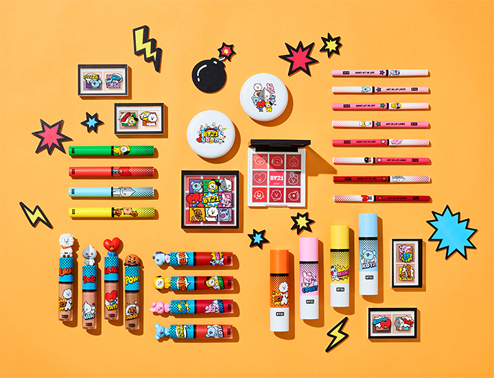 BT21」キャラクターコスメ第2弾♪ カラフル＆ポップなリップティントや