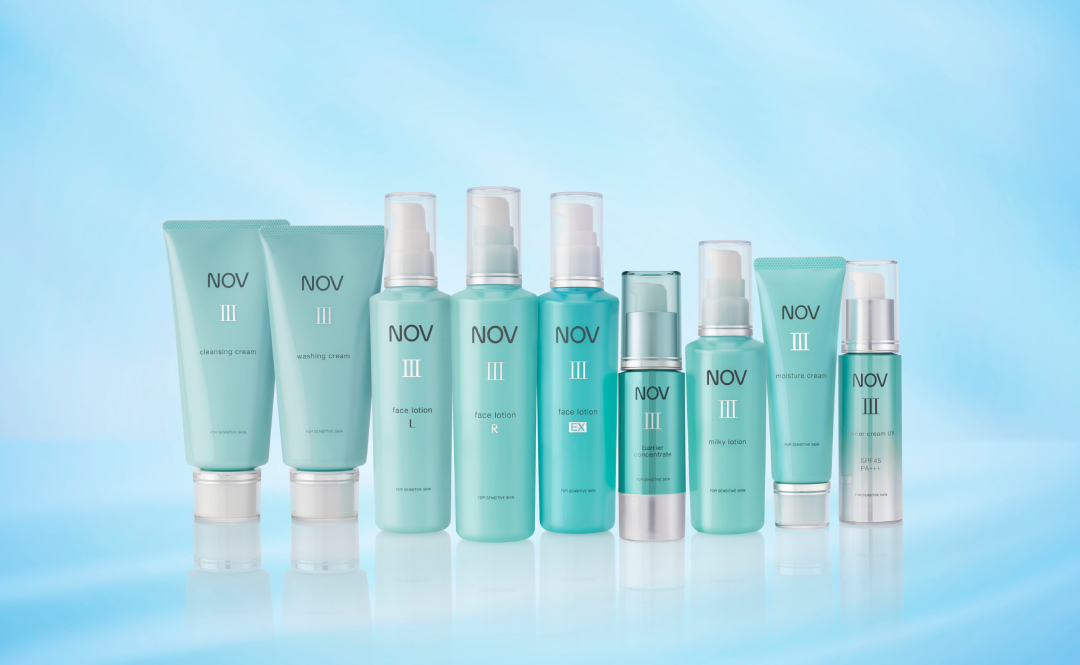 敏感肌のための低刺激性化粧品『ノブ』のⅢシリーズから、「しっとり