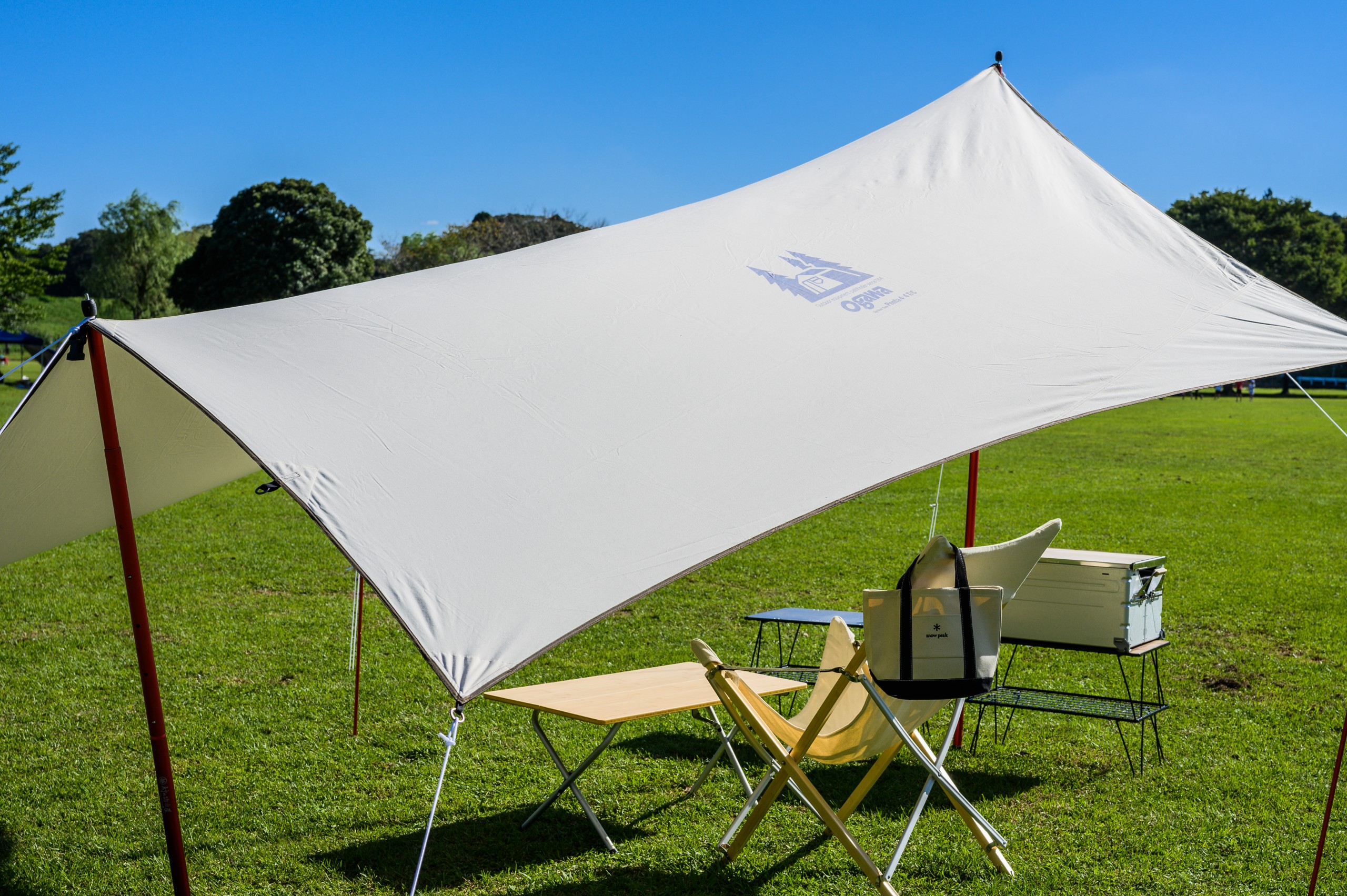 ogawa「システムタープ ペンタ 4×4 T/C」を開封＆初張り