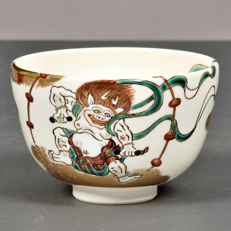 茶道具 抹茶茶碗（まっちゃちゃわん） 茶碗 雷神 （光の神） 田中 万祥