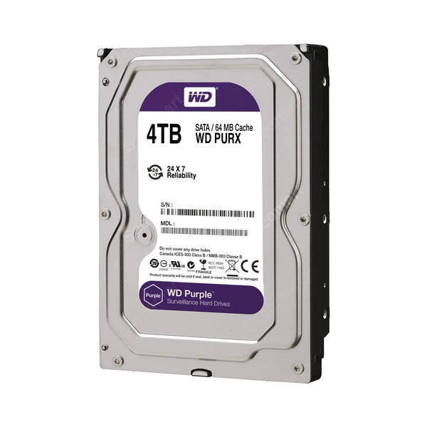 WD Purple 4TB Hard Drive Surveillance Internal HDD OEM Western Digital