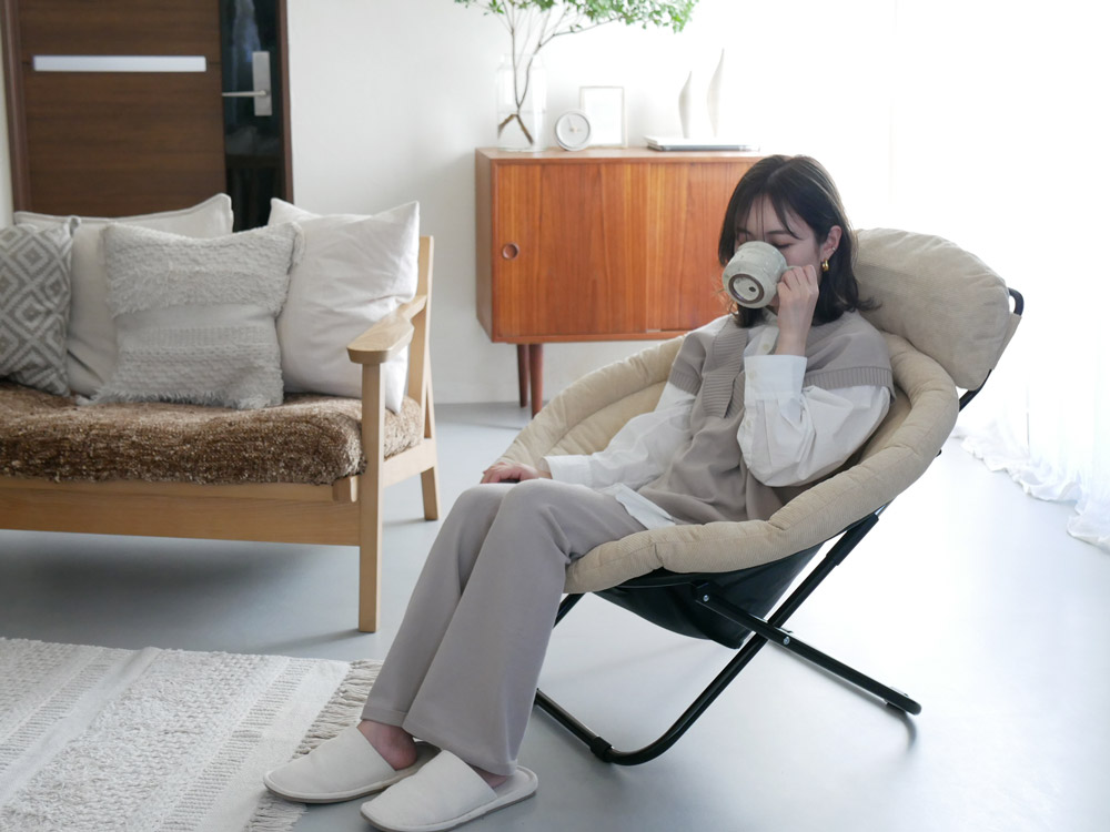 2way フォールディング チェア カーキ ひなたライフ 2way