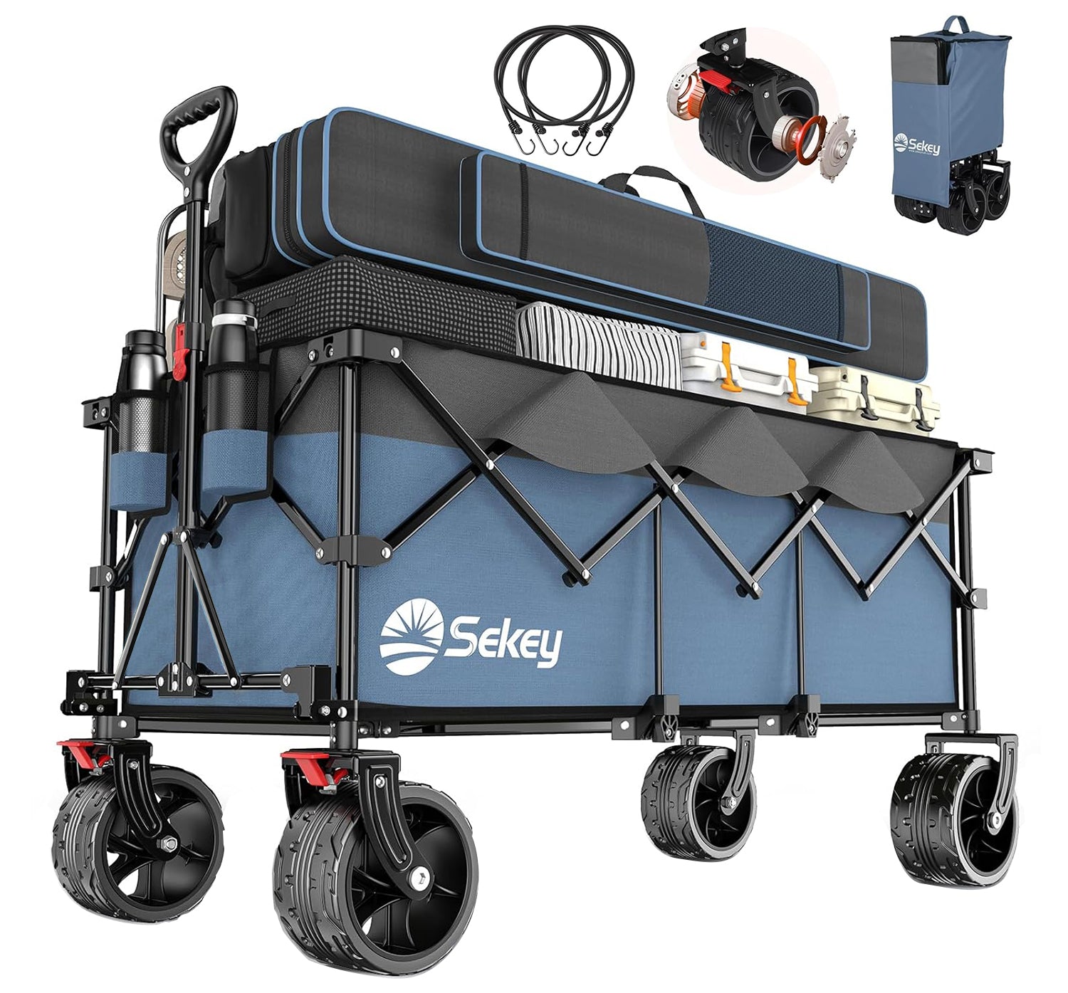 Sekey 特大容量300L 耐荷重200kg 【荷室の長さ113cm】 長物対応