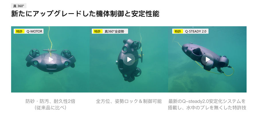 QYSEA FIFISH V6 EXPERT 水中ドローン 100mケーブル + EPPボックス付き