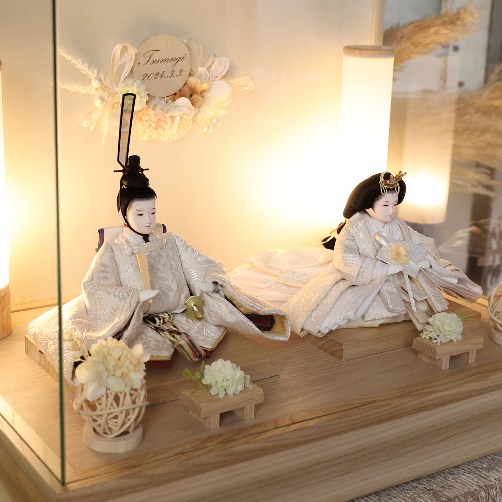 雛人形 kokokara（ここから） 喜与花-kiyoka- 花飾りひな人形