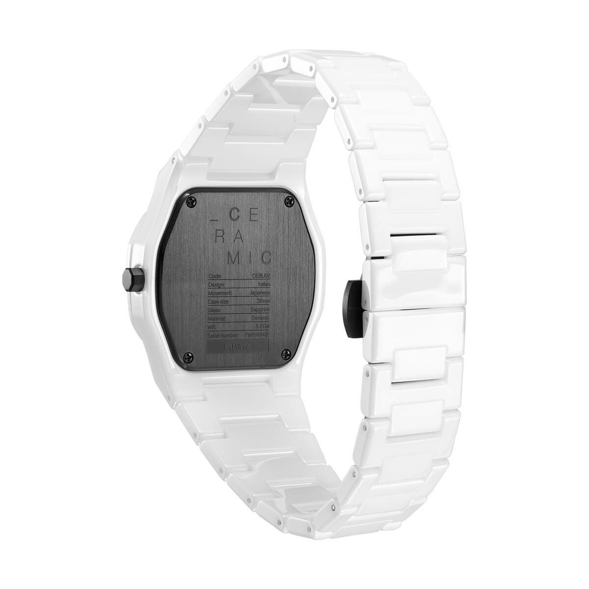 D1 MILANO / ディーワンミラノ セラミカ ピュアホワイト メンズ腕時計