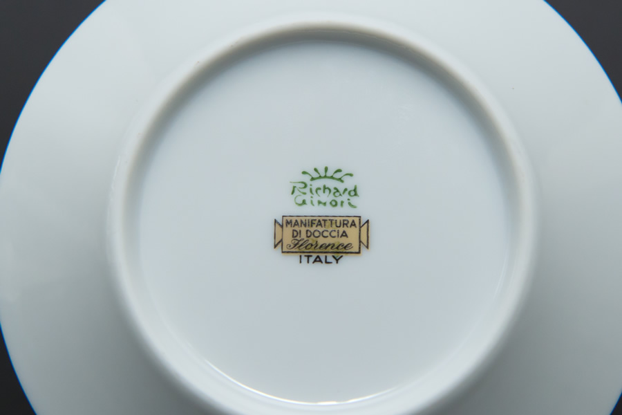 リチャード・ジノリ パレルモ（ブラック） コーヒーカップ＆ソーサーを