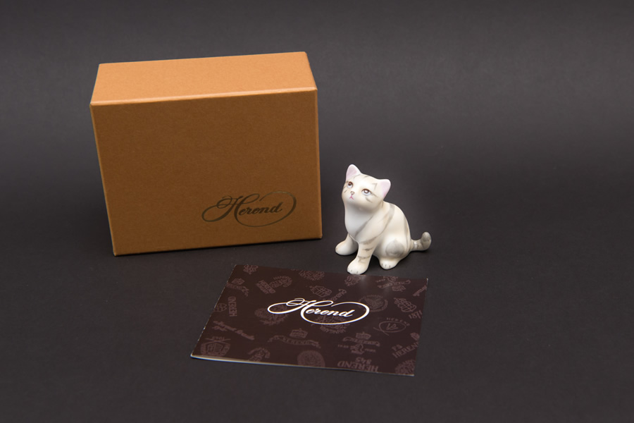 ヘレンド フィギュリン 仔猫を買い取りました｜ブランド食器買取の