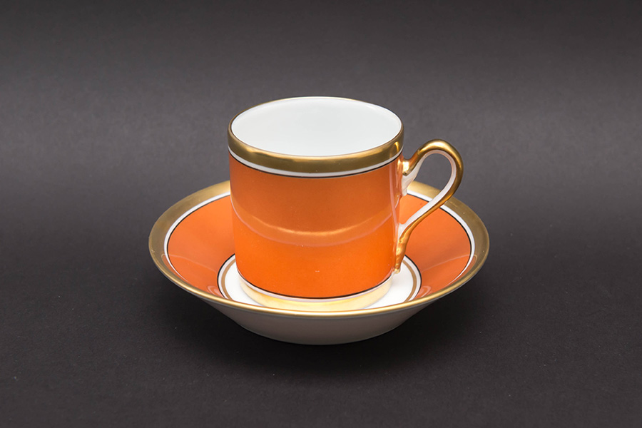 リチャード・ジノリ インペロ（オレンジ） コーヒーカップ＆ソーサーを