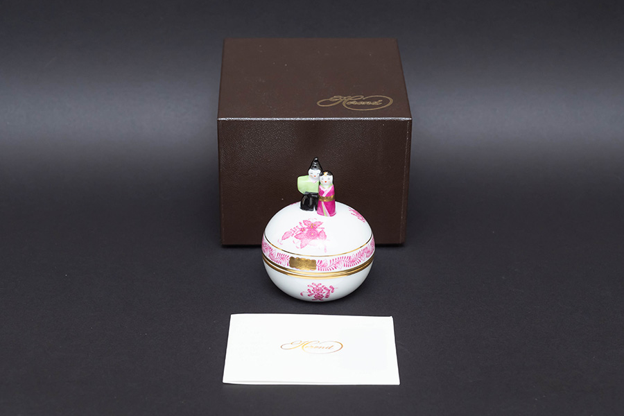 ヘレンド アポニー・ベビーピンク ひな小筐を買い取りました｜ブランド