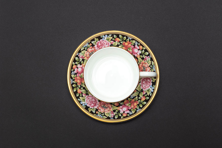 ウェッジウッド クリオ（フルリムボーダー） ティーカップ＆ソーサー