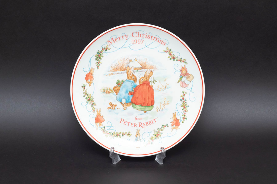 ウェッジウッド ピーターラビット クリスマスプレート（1997年）を