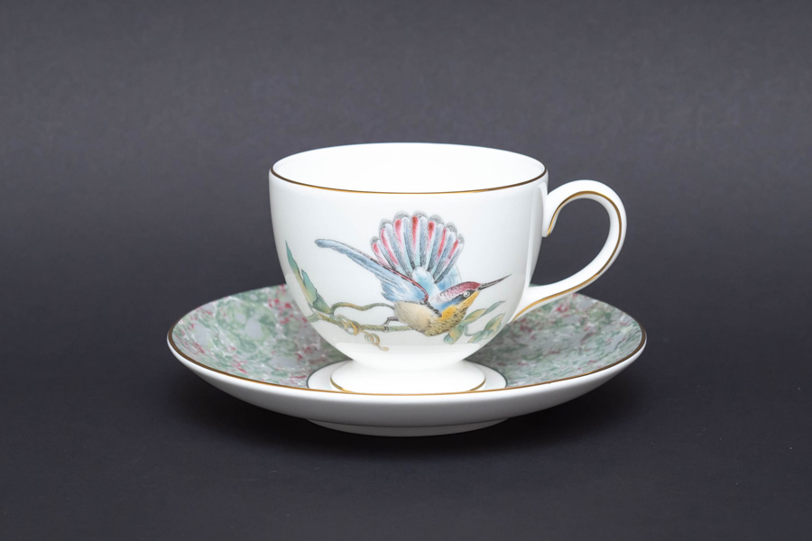 ウェッジウッド ハミングバード ティーカップ＆ソーサー（リー）を