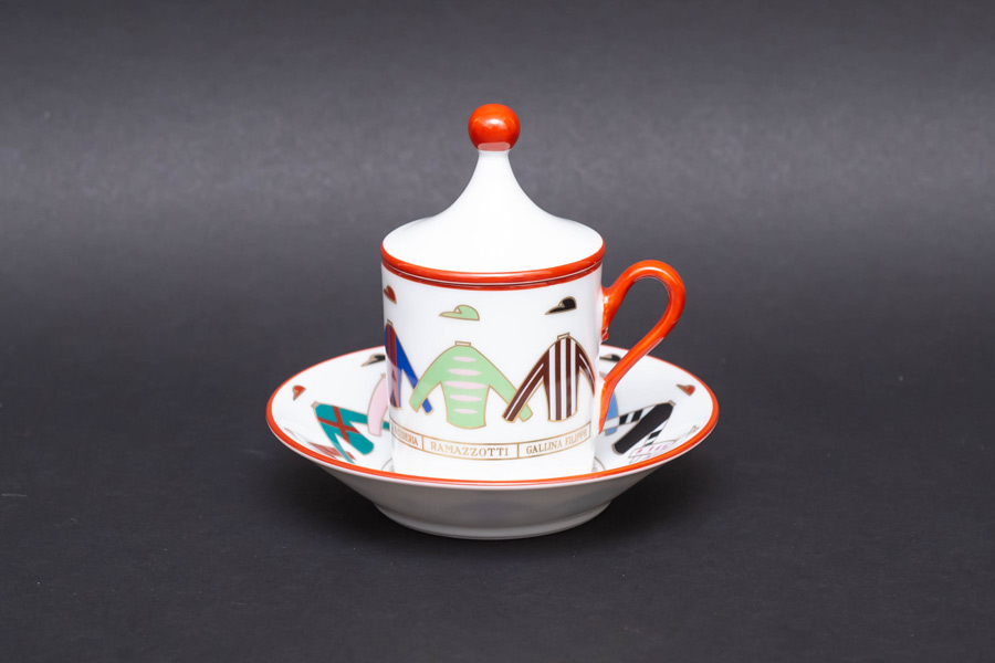 リチャード・ジノリ ファンティーニ カバードカップ＆ソーサーを