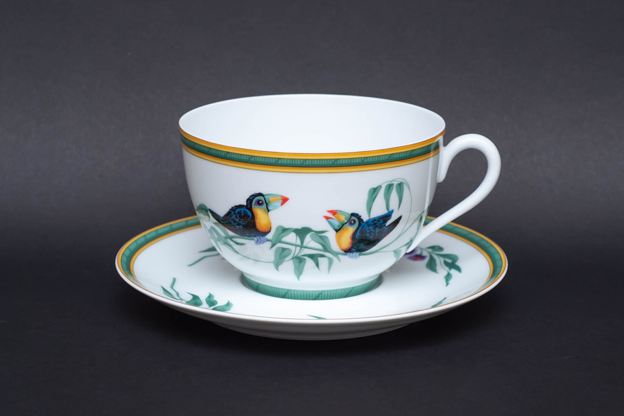 エルメス トゥカン モーニングカップ＆ソーサーを買い取りました